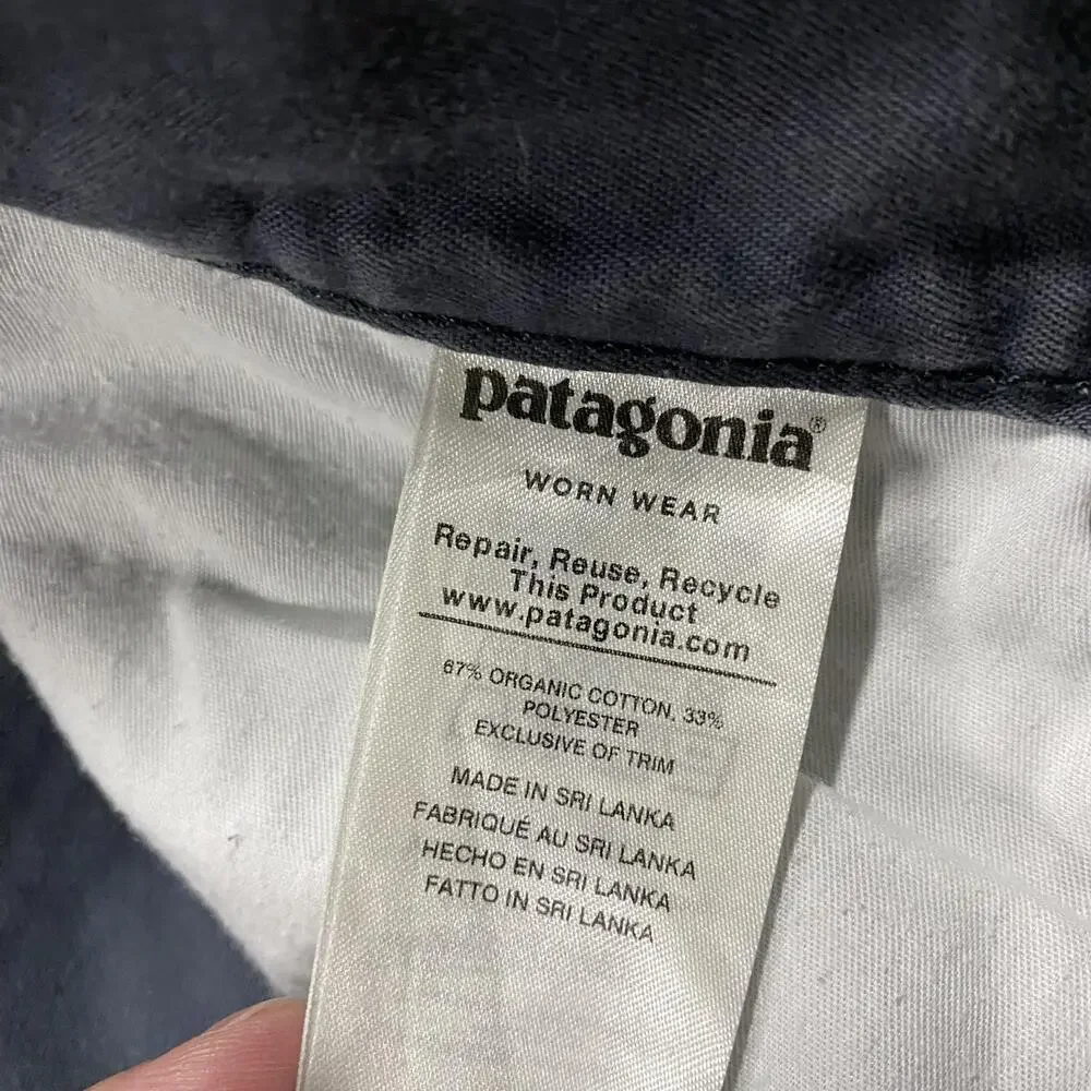 Patagonia Pants Womens 8 Gray Organic Cotton Twill Chino Straight Leg Casual